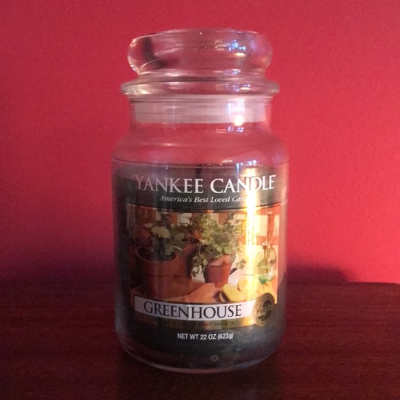 Discontinued Yankee Candle Greenhouse Scented Jar Candle 22 Oz Size - Picture 10 of 10